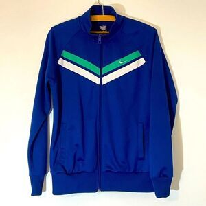 Women’s Nike Athletic Department Deep Blue Track Style Jackets Full Zip Size XL